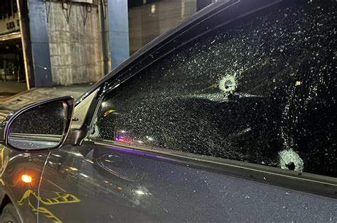 1 sugatan nang pagbabarilin ang sasakyan ng nakagitgitan sa QC.